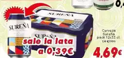 Supermercados Piedra SUREÑA Cerveza oferta