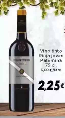 Supermercados Piedra PATERNINA Vino tinto Rioja joven oferta