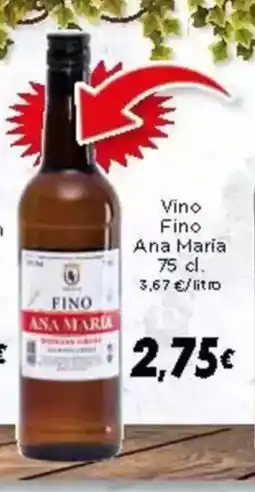 Supermercados Piedra ANA MARIA Vino Fino oferta