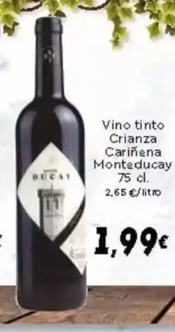 Supermercados Piedra Vino tinto Crianza Cariñena Monteducay oferta