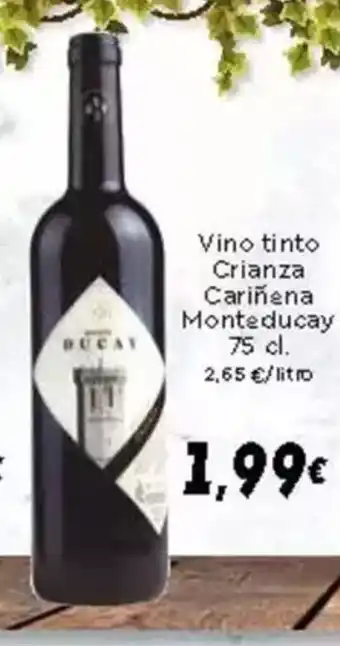 Supermercados Piedra Vino tinto Crianza Cariñena Monteducay oferta