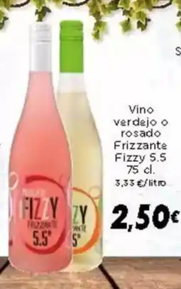 Supermercados Piedra FIZZY Vino verdejo o rosado Frizzante oferta