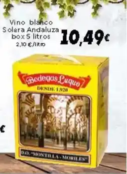 Supermercados Piedra Vino blanco Solera Andaluza oferta