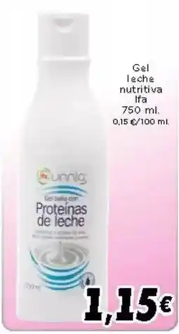 Supermercados Piedra Gel leche nutritiva oferta