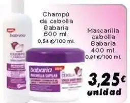 Supermercados Piedra BABARIA Mascarilla cebolla oferta