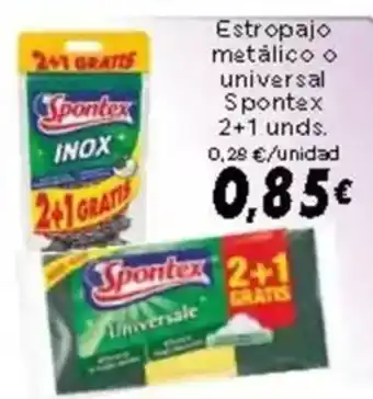 Supermercados Piedra SPONTEX Estropajo metalico o universal oferta