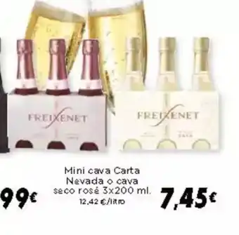 Supermercados Piedra Mini cava Carta Nevada o cava oferta