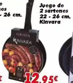 Supermercados Piedra Juego de 3 sartenes oferta
