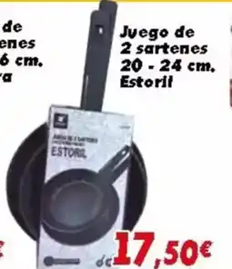 Supermercados Piedra Juego de 2 sartenes oferta