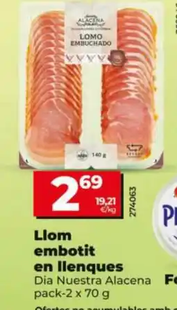 Dia Llom embotit en llenques oferta
