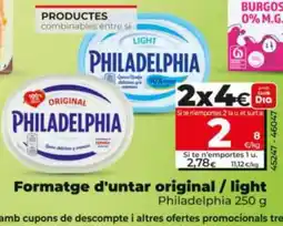 Dia Formatge d'untar original / light oferta