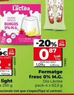 Dia Formatge fresc 0% M.G oferta