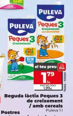 Dia Beguda làctia Peques 3 de creixement oferta