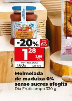 Dia Melmelada de maduixa 0% sense sucres afegits oferta