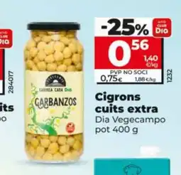Dia Cigrons cuits extra oferta