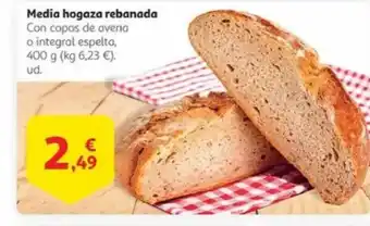 Alcampo Media hogaza rebanada oferta