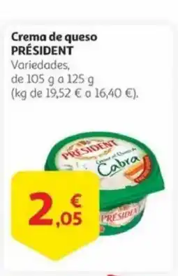 Alcampo PRÉSIDENT Crema de queso oferta