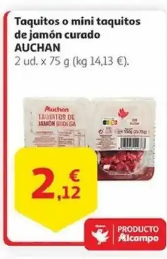 Alcampo AUCHAN Taquitos o mini taquitos de jamón curado oferta