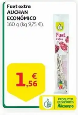Alcampo AUCHAN ECONÓMICO Fuet extra oferta