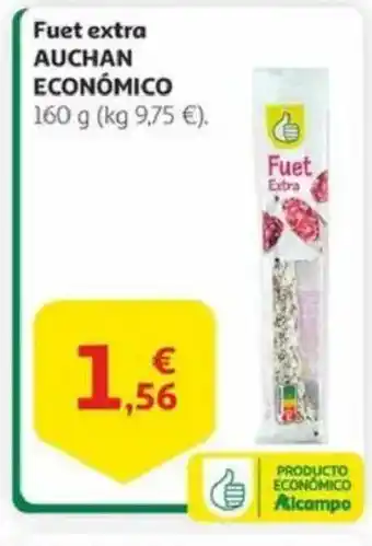 Alcampo AUCHAN ECONÓMICO Fuet extra oferta