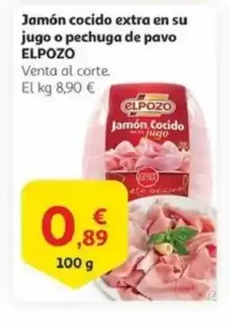 Alcampo ELPOZO Jamón cocido extra en su jugo o pechuga de pavo oferta