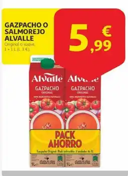 Alcampo ALVALLE Gazpachoo salmorejo oferta