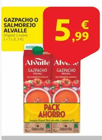 Alcampo ALVALLE Gazpachoo salmorejo oferta