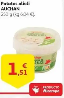 Alcampo AUCHAN Patatas alioli oferta
