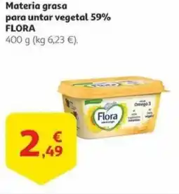 Alcampo FLORA Materia grasa para untar vegetal 59% oferta