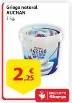 Alcampo AUCHAN Griego natural oferta