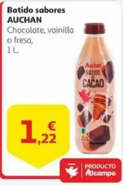 Alcampo AUCHAN Batido sabores oferta