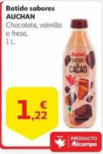 Alcampo AUCHAN Batido sabores oferta