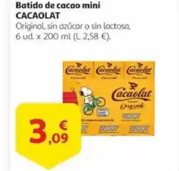 Alcampo CACAOLAT Batido de cacao mini oferta