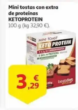 Alcampo KETOPROTEIN Mini tostas con extra de proteínas oferta
