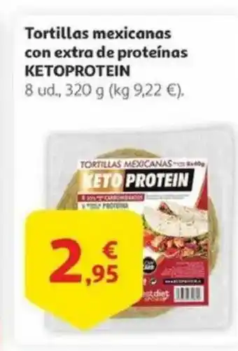 Alcampo KETOPROTEIN Tortillas mexicanas con extra de proteínas oferta