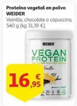 Alcampo WEIDER Proteína vegetal en polvo oferta