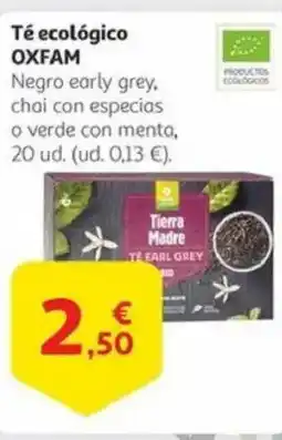 Alcampo OXFAM Té ecológico oferta
