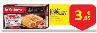 Alcampo LA COCINERA Lasaña o canelones oferta
