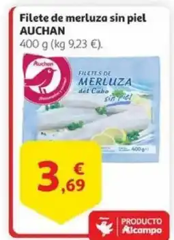 Alcampo AUCHAN Filete de merluza sin piel oferta