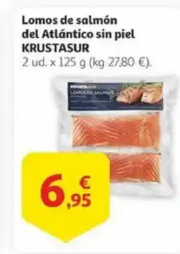 Alcampo KRUSTASUR Lomos de salmón del Atlántico sin piel oferta