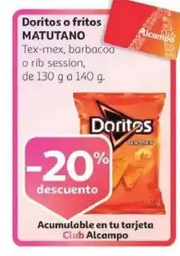 Alcampo DORITOS o fritos oferta