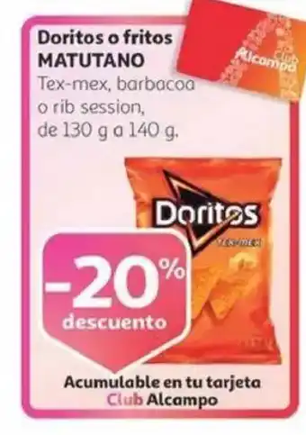 Alcampo DORITOS o fritos oferta