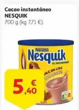 Alcampo NESQUIK Cacao instantáneo oferta
