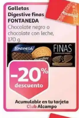 Alcampo FONTANEDA Galletas Digestive finas oferta