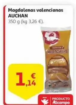 Alcampo AUCHAN Magdalenas valencianas oferta