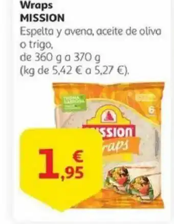 Alcampo MISSION Wraps oferta
