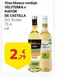 Alcampo VELITERRA O MAYOR DE CASTILLA Vino blanco verdejo oferta