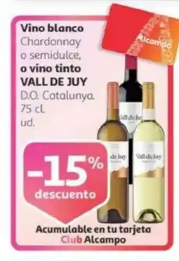 Alcampo VALL DE JU Vino blanco oferta