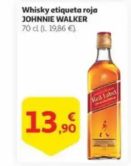 Alcampo JOHNNIE WALKER Whisky etiqueta roja oferta