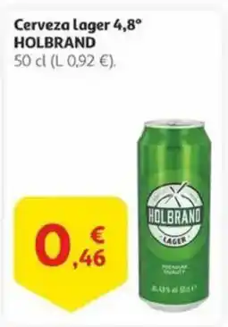 Alcampo HOLBRAND Cerveza lager 4,8 oferta